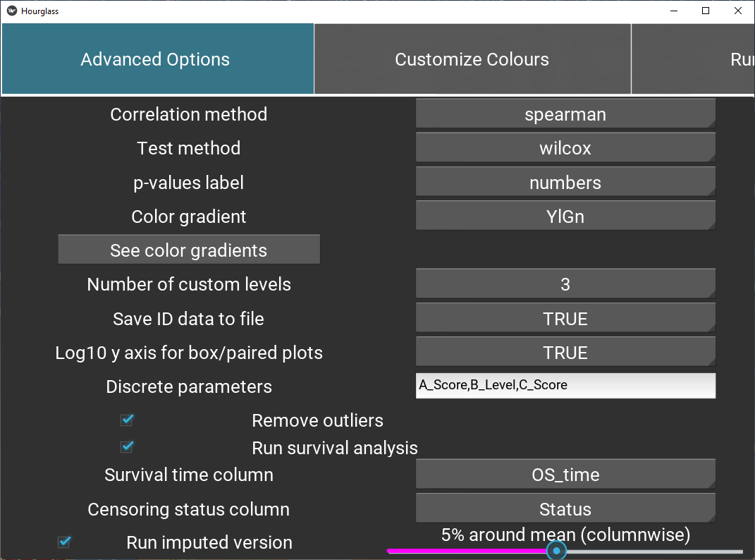 Define feature sets.